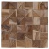 vidaXL Panneau mural 11 pc Naturel 30 x 30 x 2 cm