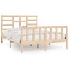 vidaXL Cadre de lit sans matelas 150x200 cm bois massif