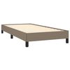 vidaXL Cadre de lit sans matelas taupe 100x200 cm tissu