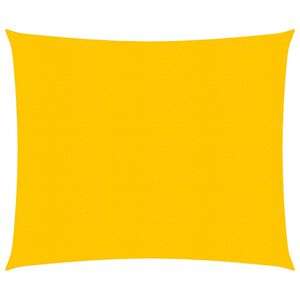 vidaXL Voile d'ombrage 160 g/m&sup2; carr&eacute; jaune 5x5 m PEHD