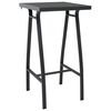 vidaXL Ensemble de bar de jardin 3 pcs Noir