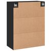 vidaXL Armoire murale noir 69,5x34x90 cm bois d'ing&eacute;nierie