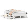 vidaXL Cadre de lit sans matelas blanc 160x200 cm bois de pin massif