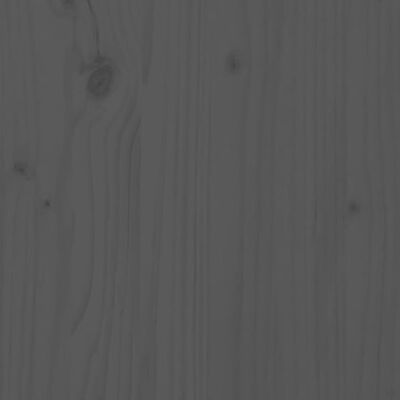 vidaXL Cadre de lit Gris 90x190 cm Bois de pin massif Simple