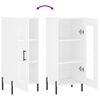 vidaXL Buffet blanc 34,5x34x90 cm bois d'ing&eacute;nierie