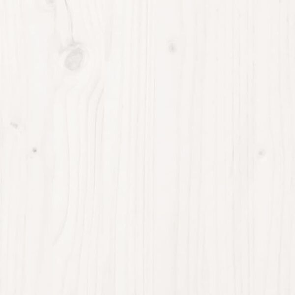 vidaXL T&ecirc;te de lit Blanc 143,5x3x81 cm Bois massif de pin