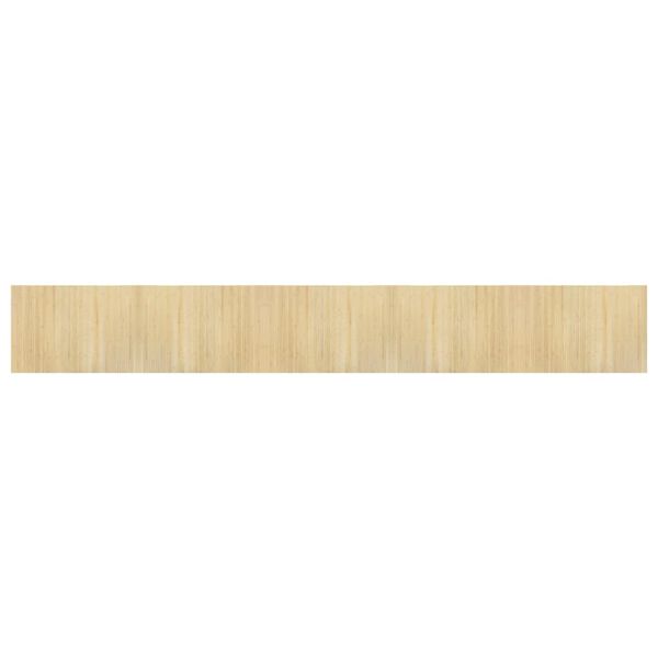 vidaXL Tapis rectangulaire naturel clair 70x500 cm bambou