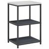 vidaXL Ensemble de rangement cuisine avec &eacute;tag&egrave;re 3 pcs Anthracite
