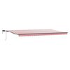 vidaXL Auvent r&eacute;tractable Rouge et Blanc 600 &times; 300 cm
