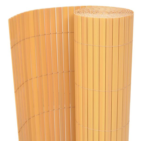 vidaXL Cl&ocirc;ture de jardin Double face PVC 90 x 500 cm Jaune