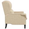vidaXL fauteuil Cr&egrave;me 76 x 94 x 102 cm Microfibre