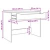 vidaXL Bureau Bois Ancien 100 x 50 x 78 cm Bois d'ing&eacute;nierie