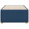 vidaXL Cadre de lit sans matelas bleu 100x200 cm tissu