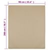 vidaXL Drap-housse Jersey Taupe 90x200 cm Coton