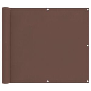 vidaXL &Eacute;cran de balcon 90 x 200 cm Tissu Oxford Rectangulaire Marron