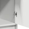 vidaXL Haut Armoire Blanc 40 x 40,5 x 135 cm Bois d'ing&eacute;nierie