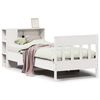 vidaXL Lit biblioth&egrave;que sans matelas blanc 75x190cm bois de pin massif