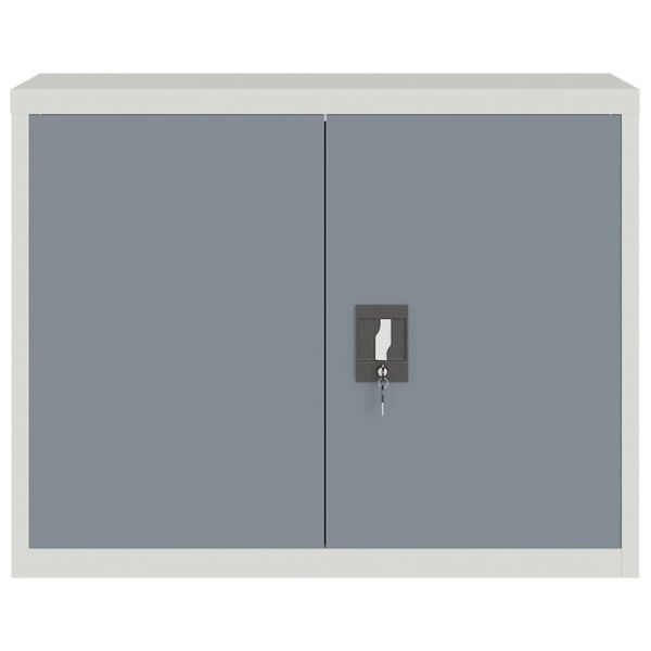 vidaXL Classeur gris clair et gris fonc&eacute; 90x40x70 cm acier