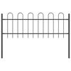 vidaXL Cl&ocirc;ture de jardin 5 pcs Gris 8,5 x 0,6 m Acier rev&ecirc;tu de poudre