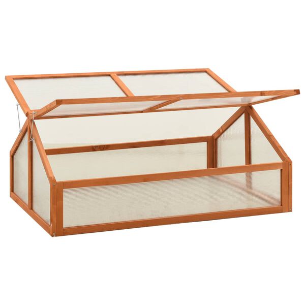 vidaXL Serre 120x80x50 cm Bois de sapin