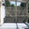 vidaXL Banc de jardin &agrave; 2 places gris 203,5x44x45cm bois massif de pin