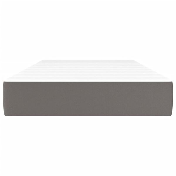 vidaXL Matelas de lit &agrave; ressorts ensach&eacute;s fermet&eacute; moyenne gris 120x190x20 cm