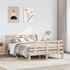 vidaXL Cadre de lit avec t&ecirc;te de lit sans matelas 120x190 cm