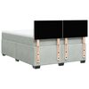 vidaXL Sommier &agrave; lattes de lit et matelas Gris clair 160x200cm Velours