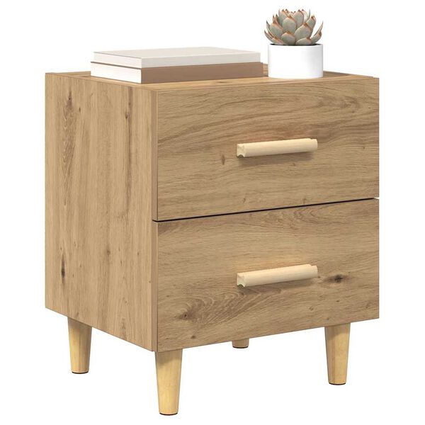 vidaXL Armoire de lit 2 pcs Ch&ecirc;ne artisanal 40 x 35 x 47.5cm