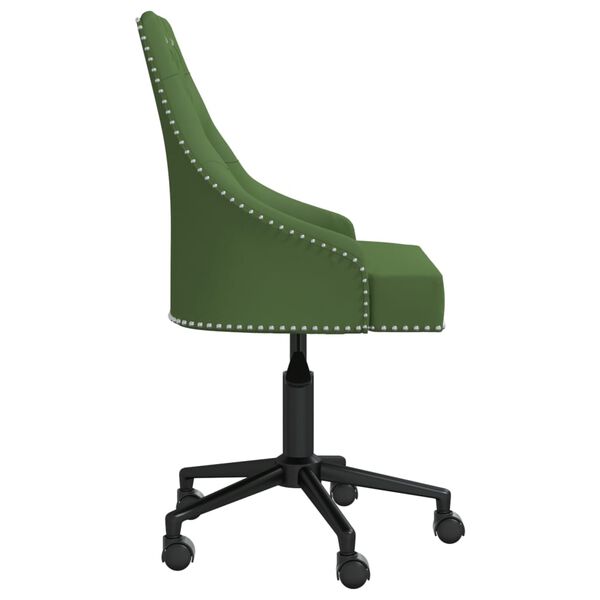 vidaXL Chaises pivotantes &agrave; manger lot de 2 Vert fonc&eacute; Velours