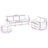 vidaXL Ensemble de canap&eacute;s 3 pcs avec coussins Jaune Velours