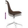 vidaXL Chaise pivotante de bureau Marron Tissu