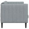 vidaXL Canap&eacute; &agrave; 2 places gris clair tissu