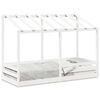 vidaXL Lit pour enfants sans matelas blanc 75x190 cm bois pin massif