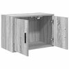 vidaXL Armoire murale de garage sonoma gris bois d'ing&eacute;nierie