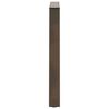 vidaXL Pieds de table &agrave; manger en forme de V 2 pi&egrave;ces Acier naturel 80 x (72-73,3) cm Acier