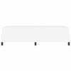 vidaXL Cadre de lit avec matelas Blanc 80 x 200 cm tissu