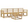 vidaXL Ensemble de canap&eacute;s d'ext&eacute;rieur 5 pc Blanc Bois d'Acacia Massif