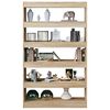 vidaXL Biblioth&egrave;que/S&eacute;parateur de pi&egrave;ce ch&ecirc;ne sonoma 100x30x166 cm