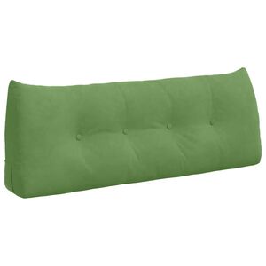 vidaXL Coussin de Dos Vert clair 120 x 24 x 50 cm Velours