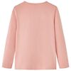 T-shirt enfants &agrave; manches longues rose clair 128