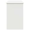 vidaXL Bureau blanc 102x50x75 cm bois d'ing&eacute;nierie
