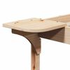vidaXL Cadre de lit avec tables de chevet Naturel 100 x 220 cm