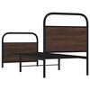 vidaXL Cadre de lit sans matelas 75x190cm ch&ecirc;ne marron bois ing&eacute;nierie