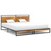 vidaXL Cadre de lit sans matelas m&eacute;tal 180x200 cm