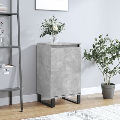 vidaXL Buffet gris béton 40x35x70 cm bois d'ingénierie