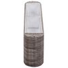 vidaXL Lit sur&eacute;lev&eacute; de jardin 120x24x40 cm R&eacute;sine Tress&eacute;e Gris