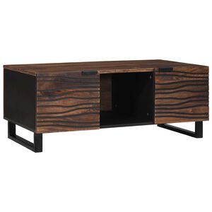 vidaXL Table basse Marron et Noir 100 x 54 x 40 cm