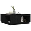 vidaXL Table basse Noir 100x101x40,5 cm Bois massif de pin
