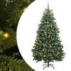 vidaXL Sapin de No&euml;l artificiel 180 cm 300 LED Blanc chaud Vert